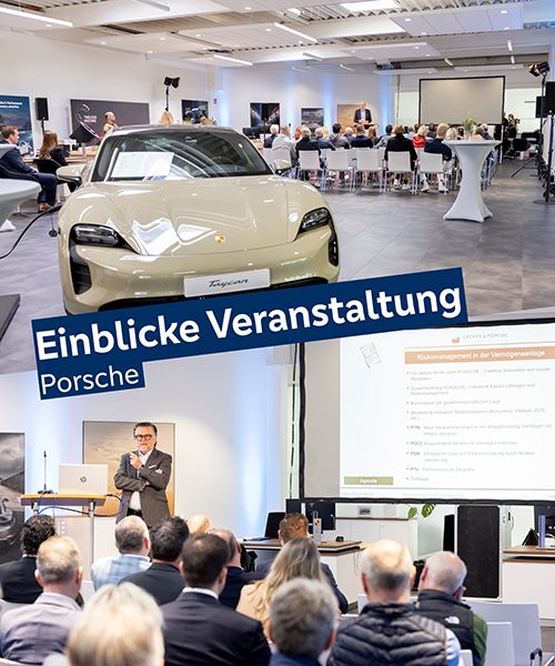 Zusammen mit Predrag Popovic (Decker & Popvic Management Consulting, Frankfurt a.M.) gingen wir der Frage nach, was Porsche, die Volksbank Kassel Göttingen und das Thema Risikomanagement in der Vermögensanlage gemeinsam haben.